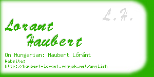 lorant haubert business card
